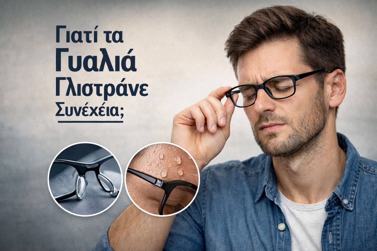 Γιατί τα Γυαλιά Γλιστράνε Συνεχώς; Αιτίες και Λύσειςphoto