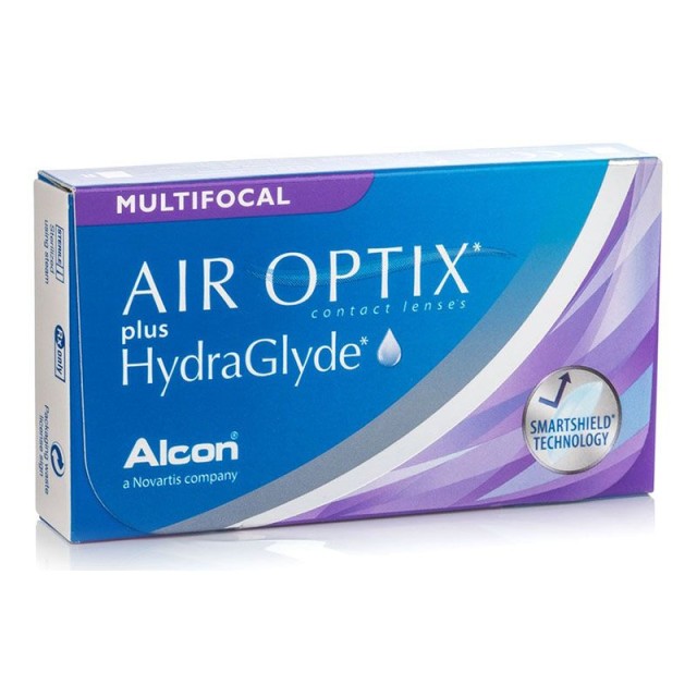 Air Optix Plus Hydraglyde Multifocal Μηνιαίοι Φακοί Επαφής 3τμχ