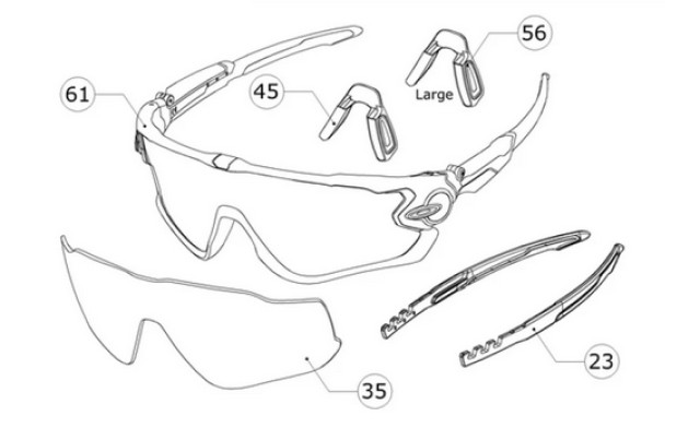 Oakley OO9343 NOSEPAD 45