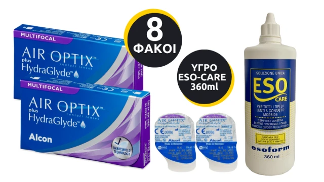 2 AIR OPTIX AQUA MULTIFOCAL (3T) + 1 ESO