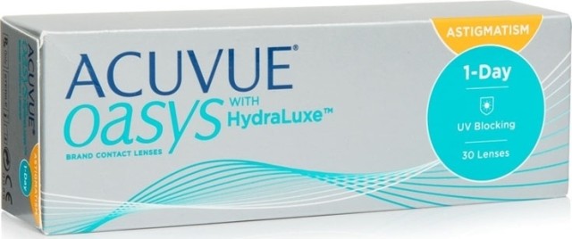 Acuvue Oasys HydraLuxe 1-Day For Astigmatsm Ημερήσιοι Φακοί Επαφής 30τμχ