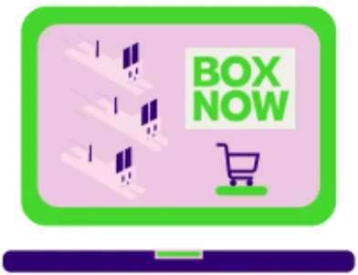 Box now laptop illustration